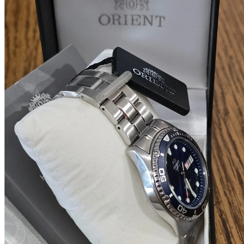 Orient AAO2 Automatic Blue Dive 41.5 mm Japanese Watch Sapphire Day Date Box